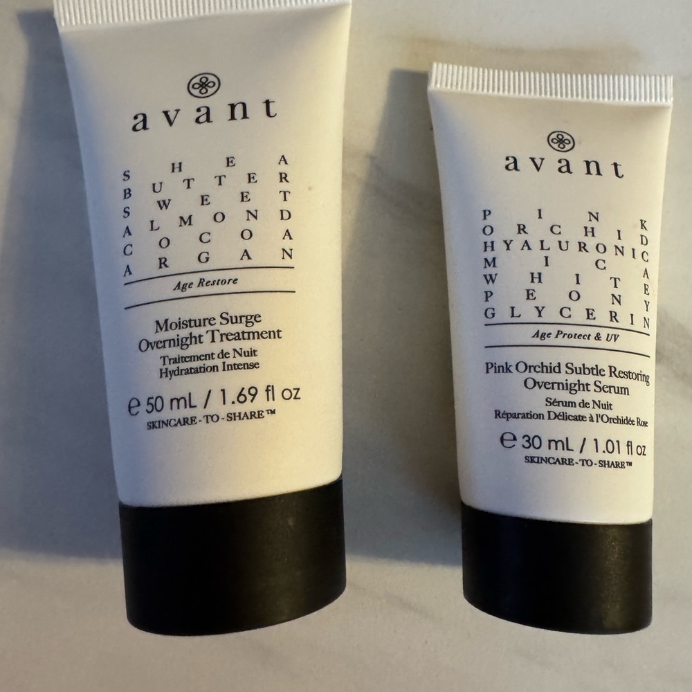 Avant Moisture Surge Overnight Treatment & Pink Orchid Overnight Serum